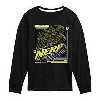Boys 8-20 Nerf Always Ready Long Sleeve Graphic Tee