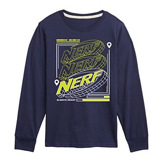 Boys 8-20 Nerf Always Ready Long Sleeve Graphic Tee
