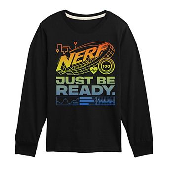 Boys 8-20 Nerf Just Be Ready Stats Long Sleeve