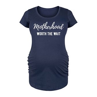 Maternity Motherhood Worth The Wait Graphic Tee