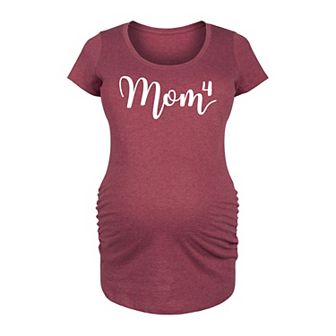 Maternity Mom To The Fourth Power Graphic Tee