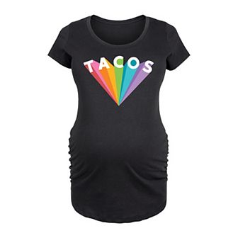 Maternity Tacos Colorful Rays Graphic Tee