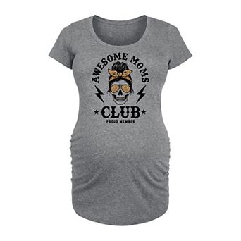 Maternity Awesome Mom Club Graphic Tee