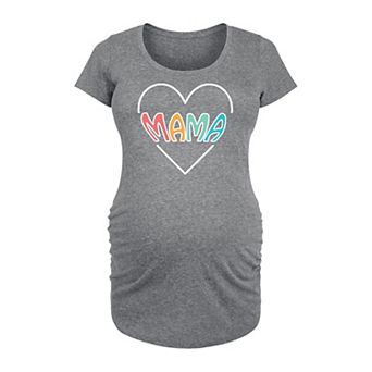 Maternity Mama Heart Graphic Tee