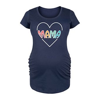 Maternity Mama Heart Graphic Tee