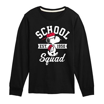 Boys 8-20 Peanuts Snoopy School Squad Long Sleeve Graphic Tee