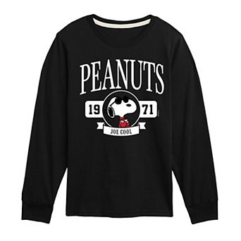 Boys 8-20 Peanuts Snoopy Collegiate Long Sleeve Graphic Tee