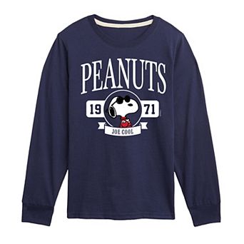 Boys 8-20 Peanuts Snoopy Collegiate Long Sleeve Graphic Tee