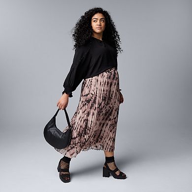 Jupe Dorée Simply Vera By Vera Wang - Taille 10 - Longueur Genou - Style évasé - Occasion Très Bon état