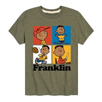 Boys 8-20 Peanuts Franklin Grid Graphic Tee
