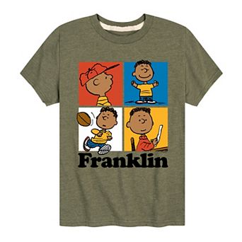 Boys 8-20 Peanuts Franklin Grid Graphic Tee