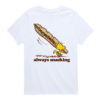 Boys 8-20 Peanuts Woodstock Always Snacking Graphic Tee