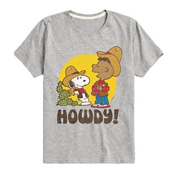 Boys 8-20 Peanuts Franklin & Snoopy Howdy Graphic Tee