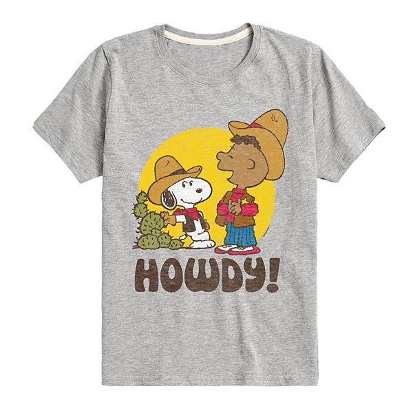 Boys 8-20 Peanuts Franklin & Snoopy Howdy Graphic Tee