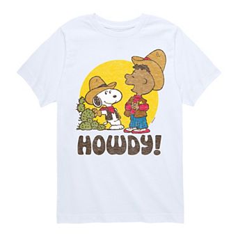 Boys 8-20 Peanuts Franklin & Snoopy Howdy Graphic Tee