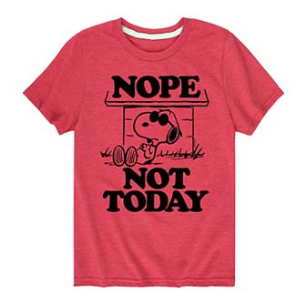 Boys 8-20 Peanuts Joe Cool Nope Not Today Graphic Tee