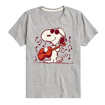 Boys 8-20 Peanuts Joe Cool Guitar Graphic Tee