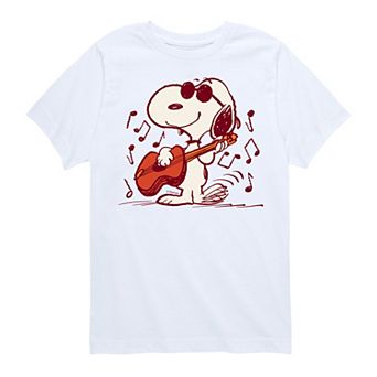 Boys 8-20 Peanuts Joe Cool Guitar Graphic Tee