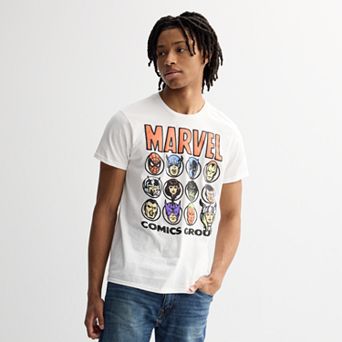 Men's Marvel Comic Heads Graphic Tee