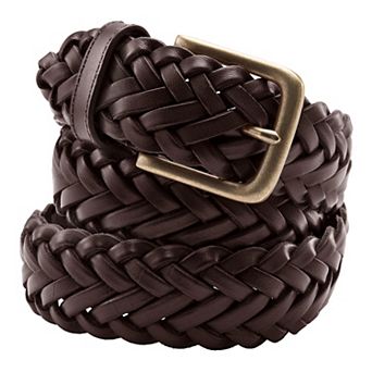 Men's Lands' End Leather Braid Belt