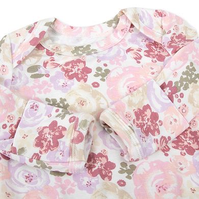 Baby Essentials Super Soft Floral Gown and Headband Set