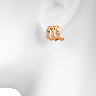 Emberly Gold Tone Hoop Earrings