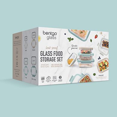 Bentgo 4-Pack Glass Leak-Proof Meal Prep Set