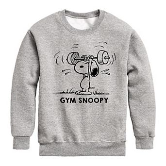 Boys 8-20 Peanuts Gym Snoopy Fleece Sweatshirt