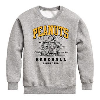 Boys 8-20 Peanuts Baseball Since 1950 Fleece Sweatshirt