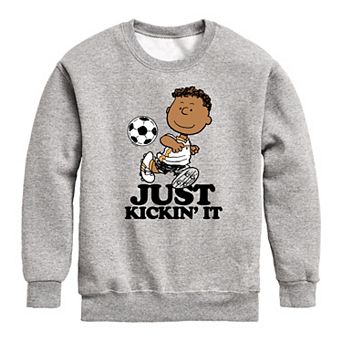 Boys 8-20 Peanuts Franklin Just Kickin' It Fleece Sweatshirt