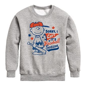 Boys 8-20 Peanuts Its Baseball Season Fleece Sweatshirt