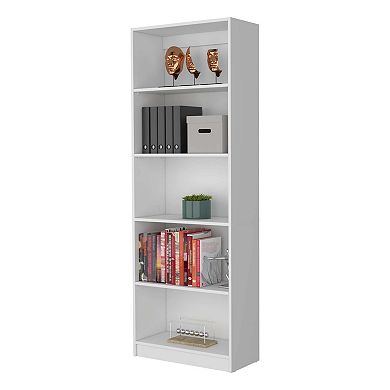 Sutton 4 Shelves Bookcase With Modern Storage Shelves