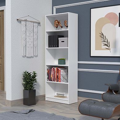 Sutton 4 Shelves Bookcase With Modern Storage Shelves