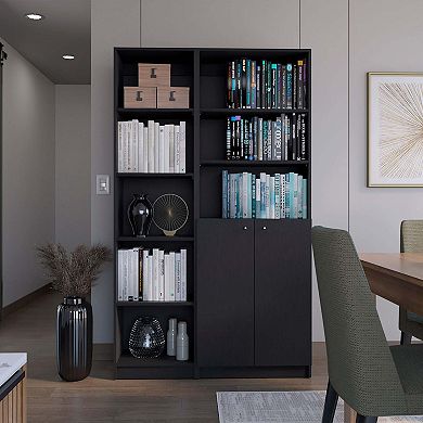 Drexel 2 Piece Living Room Set With 2 Bookcases, Black