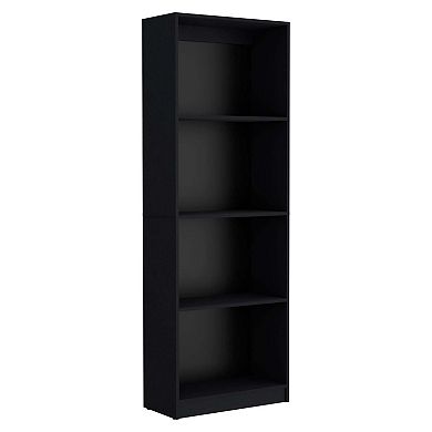 Clay 3 Piece Living Room Set With 3 Bookcases, Black