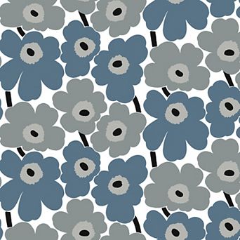 Marimekko Pieni Unikko Floral Print Peel and Stick Wallpaper