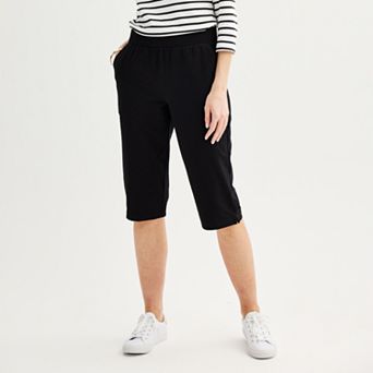 Petite Croft & Barrow® Knit Capri Pants