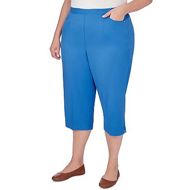 Plus Size Alfred Dunner Island Twill Capri Pants