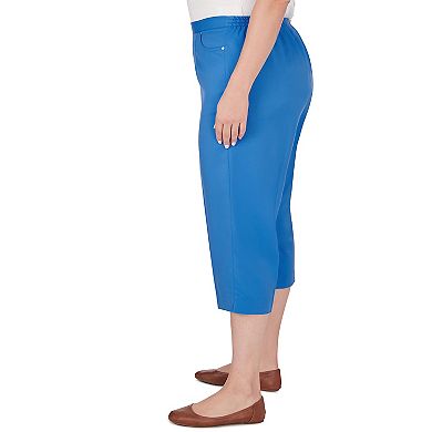 Plus Size Alfred Dunner Island Twill Capri Pants