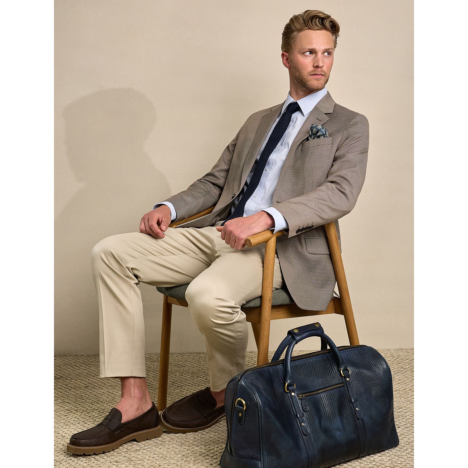 Haggar Sport Travel Performance Pantaloni Uomo - Straight Fit, Tessuto Elasticizzato Repreve (Riciclato), Traspiranti
