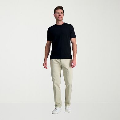 Men's Haggar® Wrinkle Free Performance Khaki Straight Fit Flat Front Pant