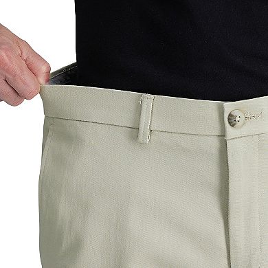Men's Haggar® Wrinkle Free Performance Khaki Straight Fit Flat Front Pant