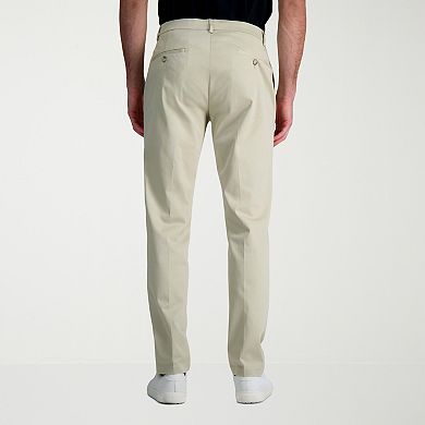 Men's Haggar® Wrinkle Free Performance Khaki Straight Fit Flat Front Pant
