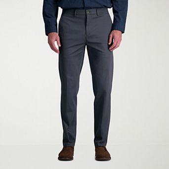 Men's Haggar® Wrinkle Free Performance Khaki Straight Fit Flat Front Pant