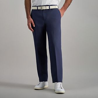 Men's Haggar® Wrinkle Free Performance Khaki Straight Fit Flat Front Pant