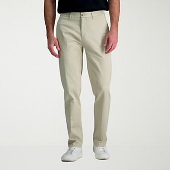 Men's Haggar® Wrinkle Free Performance Khaki Straight Fit Flat Front Pant