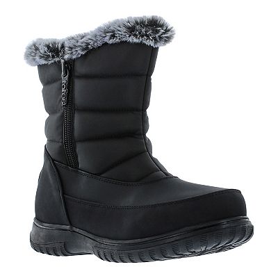 white christmas dresses Palenque Women's Black Leather Winter Boots main image 0