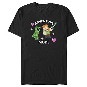 Men's Minecraft Love Adventure Mode Graphic Tee