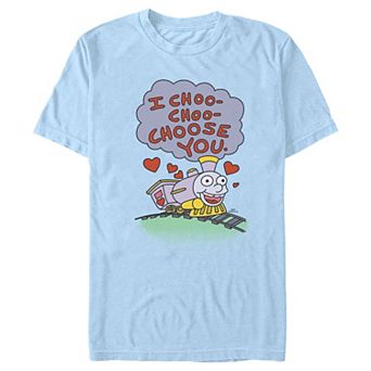 Men's The Simpsons Choo Choo Train Graphic Tee