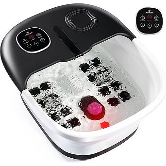 Foot Spa Massager Collapsible Option With Remote Control, Pumice Stone, Heat Option, Bubbles & Jets